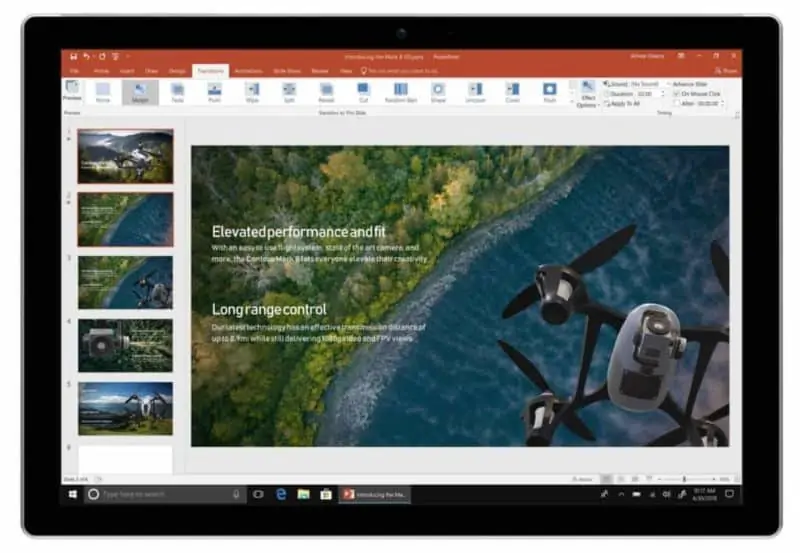 Office 2019 voorbeeld PowerPoint